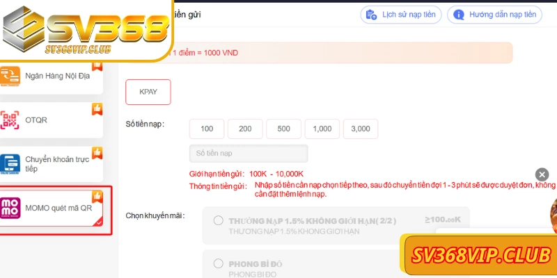 Nạp tiền an toàn bằng kết nối ổn định, bảo mật và đáng tin cậy