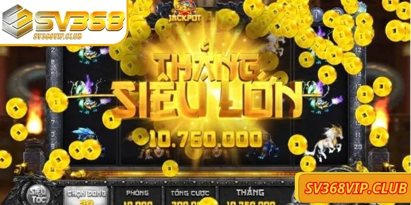 Sảnh nổ hũ SV368 xây dựng đồ hoạ sắc nét, ấn tượng